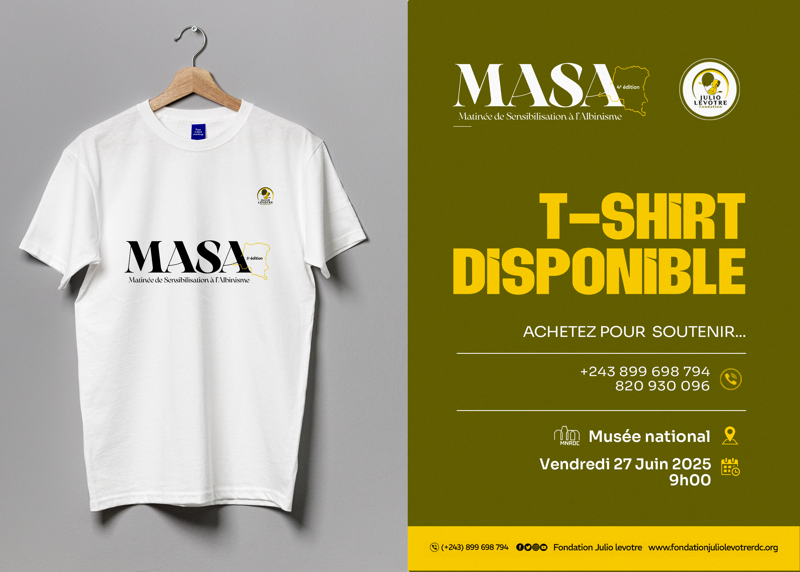 T-SHIRT MASA 2025 BLANC